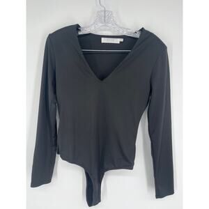ASTR The Label Black Long Sleeve Women’s Body Suit Size Medium